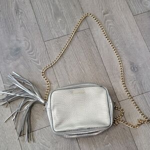 Victoria Secret Silver Cross Body Purse